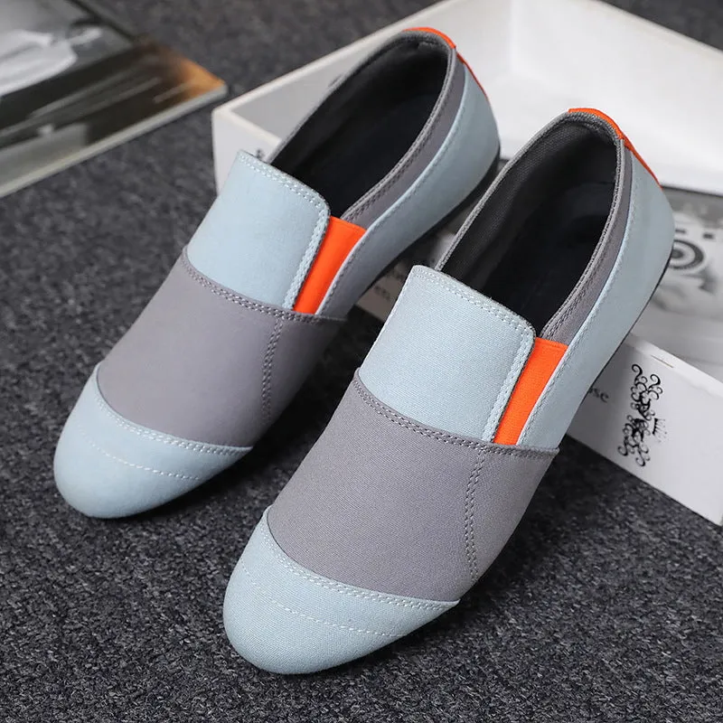 2020 summer new bean shoes men's Korean version of a hundred lazy shoes a foot of social tide shoes casual breathable cloth shoes