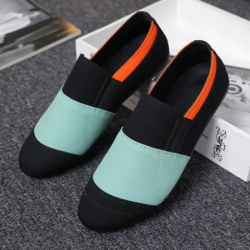 2020 summer new bean shoes men's Korean version of a hundred lazy shoes a foot of social tide shoes casual breathable cloth shoes