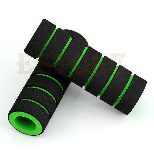 2Pcs Bike Racing Bicycle Motorcycle Handle Bar Foam Sponge Grip Cover Nonslip