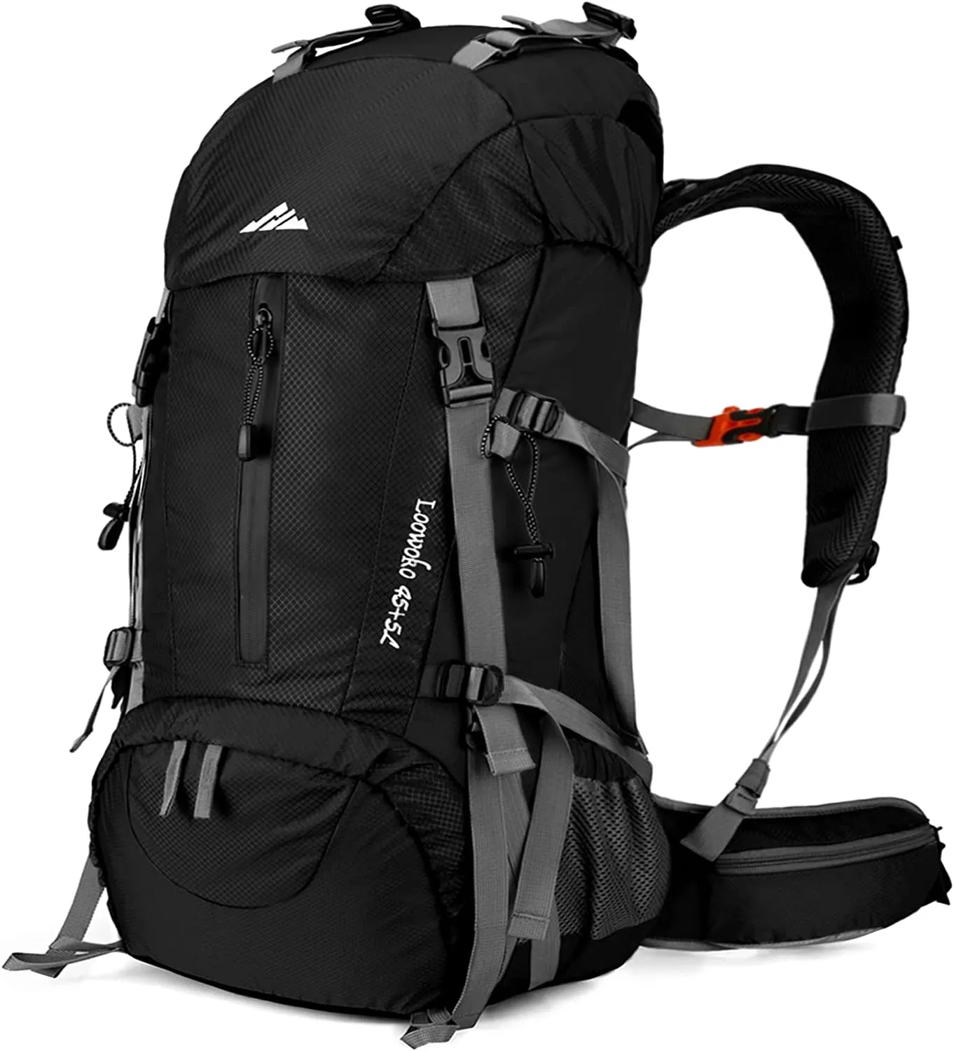 50L Hiking Backpack, Waterproof with Rain Cover