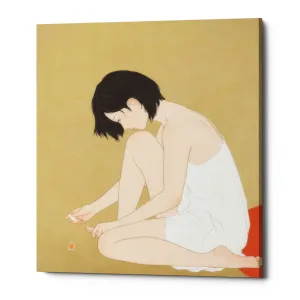 'A Woman Painting a Pedicure' by Sai Tamiya, Canvas Wall Art