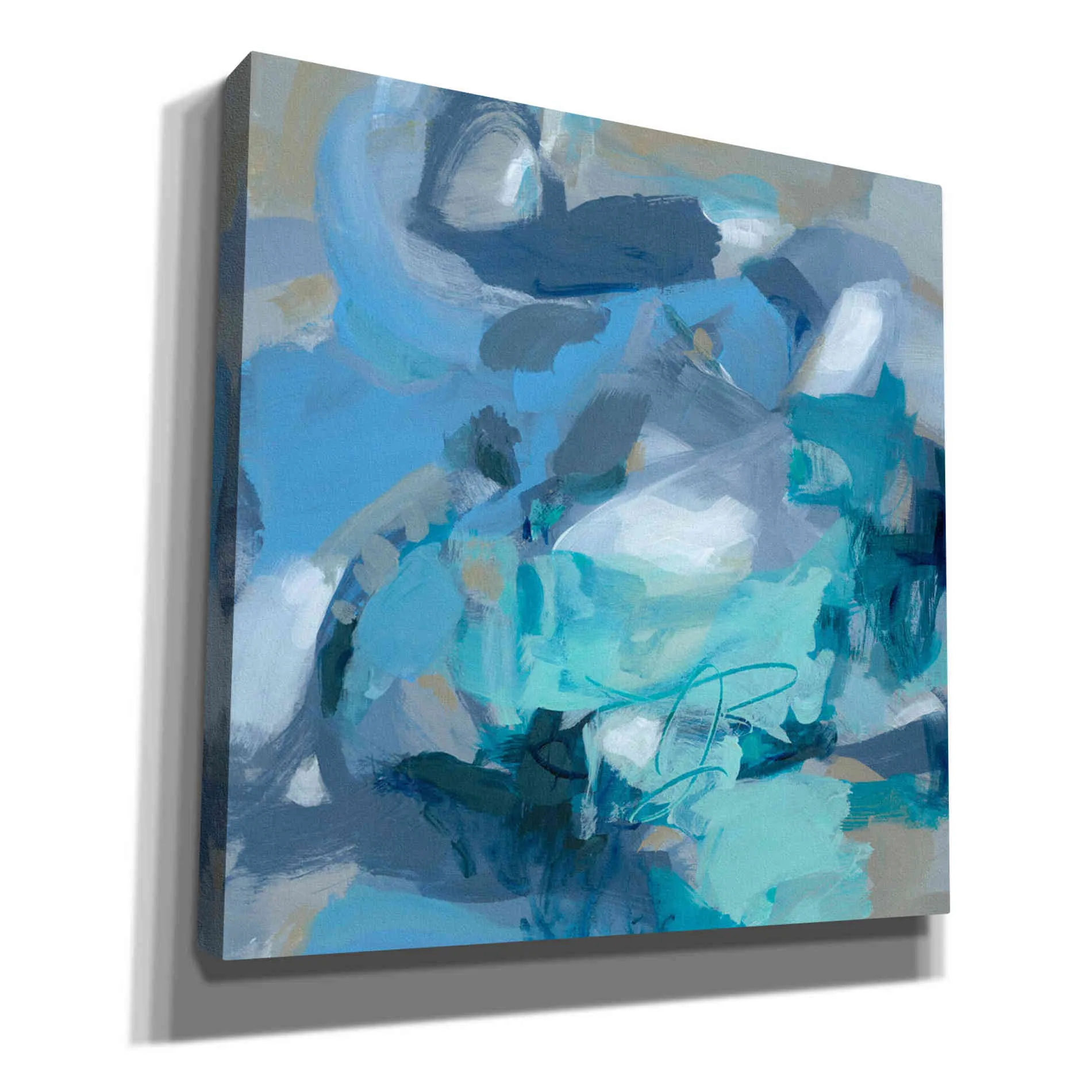 'Abstract Blues I' by Christina Long, Canvas Wall Art