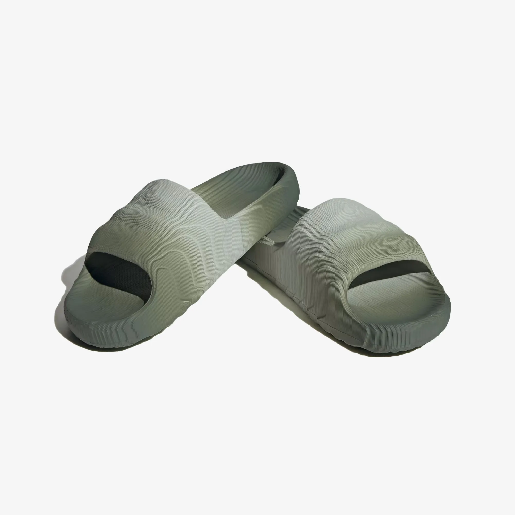 Adidas Originals | ADILETTE 22  { WONDER GREEN/SILVER GREEN/CORE BLACK