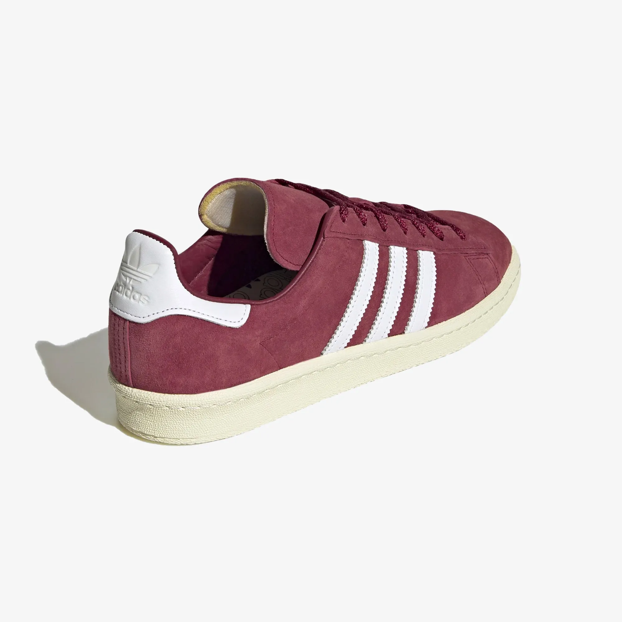 Adidas Originals | CAMPUS 80S  { BURGUNDY/WHITE