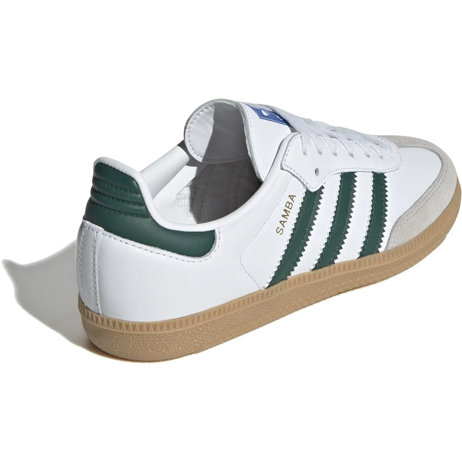 adidas Originals Cloud White/Collegiate Green/Gum Samba Og J Sneakers