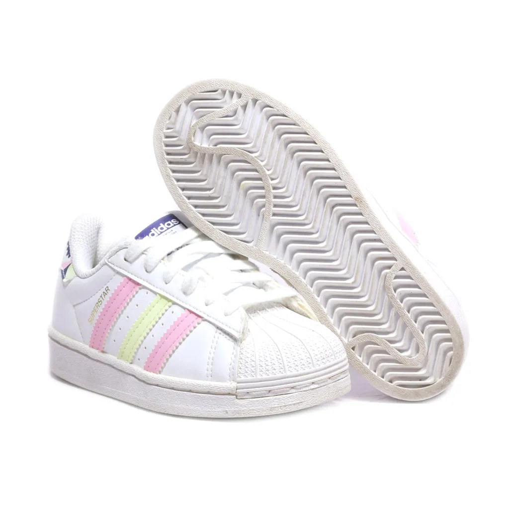 Adidas Super Star Sneakers Leather White Colour For Kids