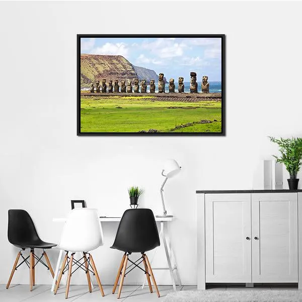 Ahu Tongariki Canvas Wall Art