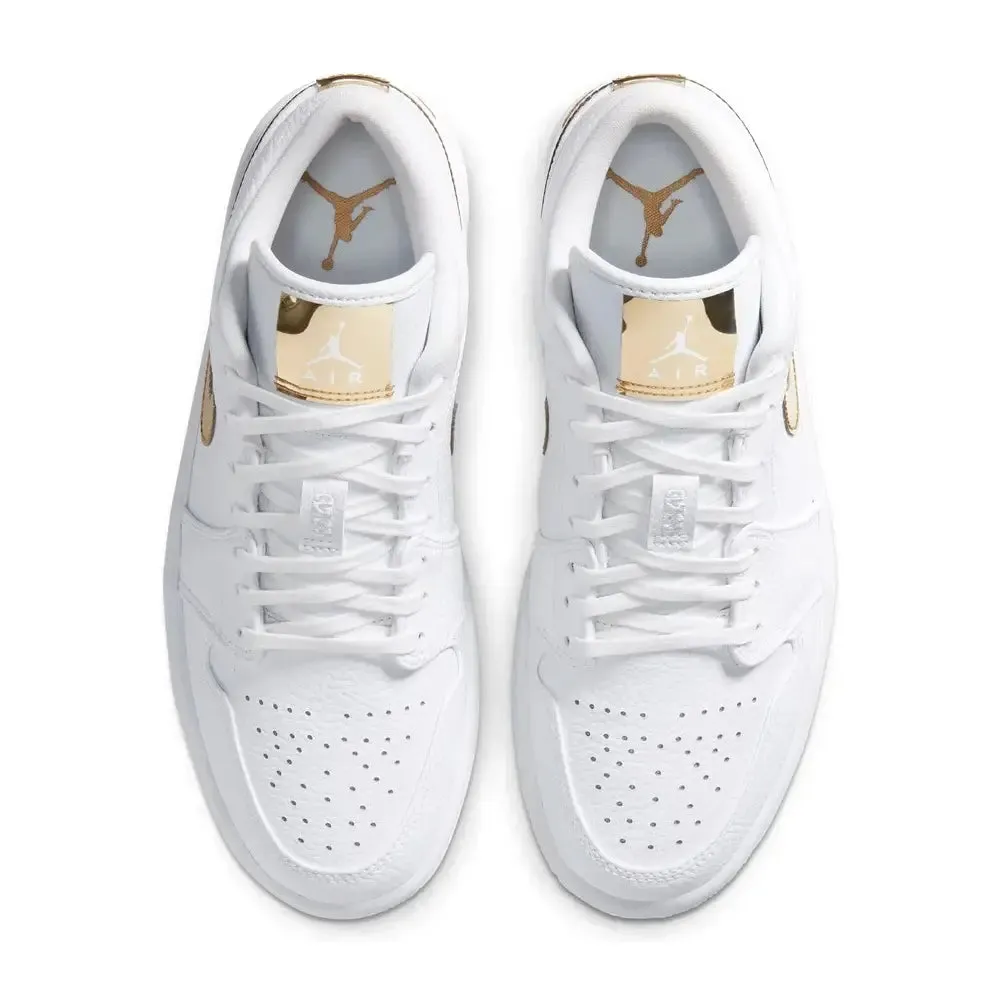 Air Jordan 1 Low White Metallic Gold