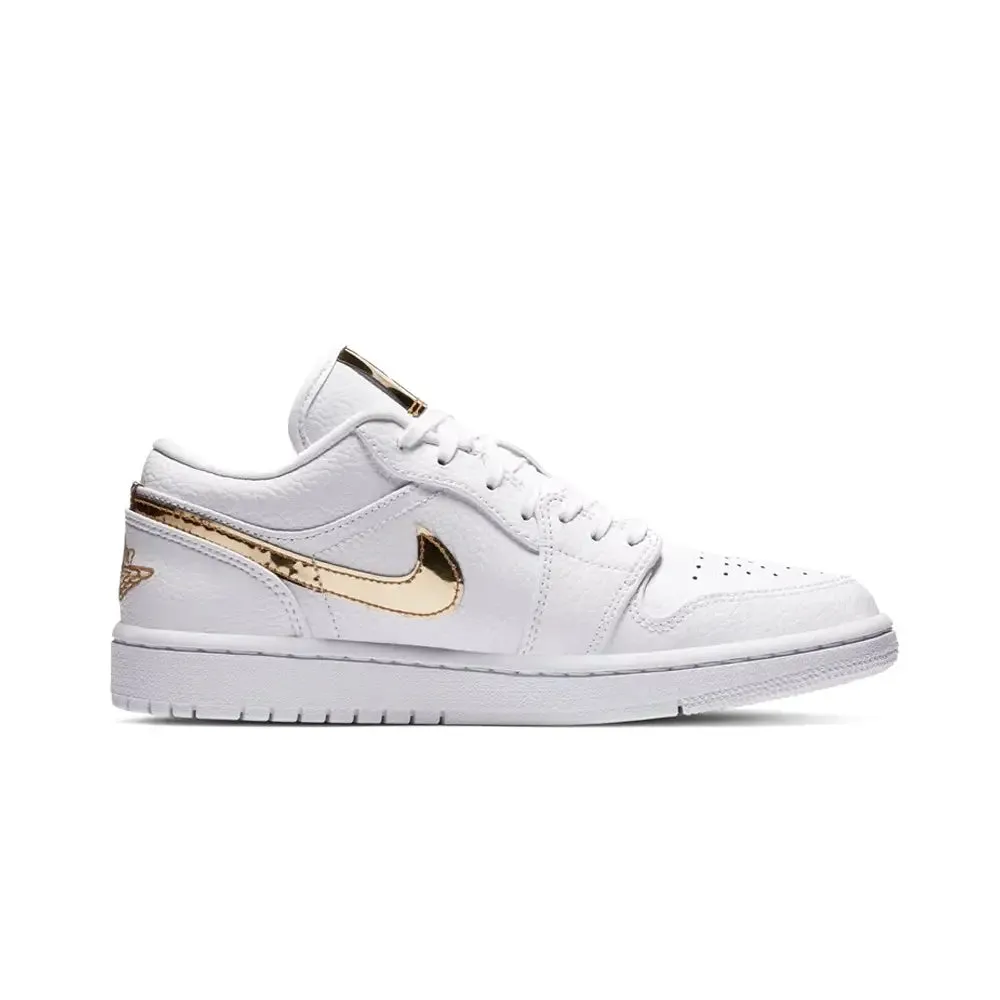 Air Jordan 1 Low White Metallic Gold