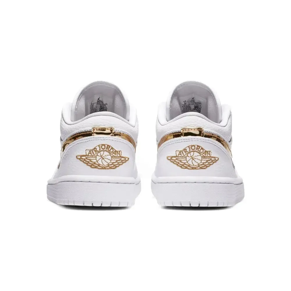 Air Jordan 1 Low White Metallic Gold