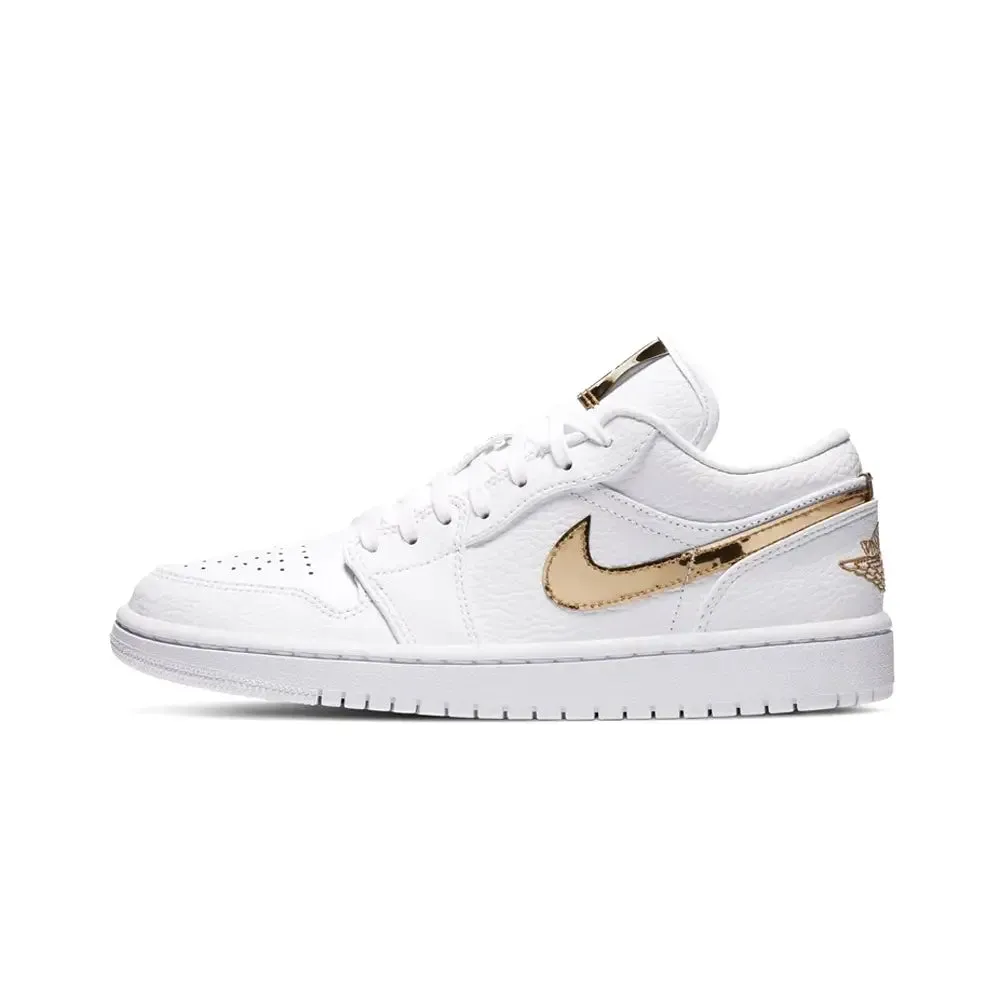 Air Jordan 1 Low White Metallic Gold