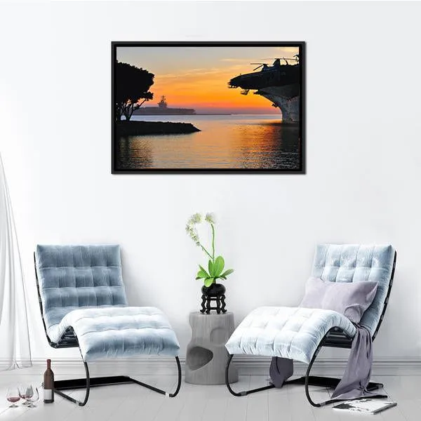 Aircraft Carrier Canvas Wall Art