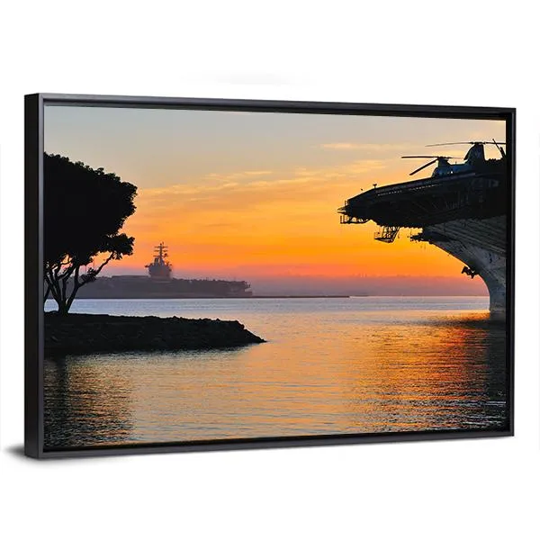 Aircraft Carrier Canvas Wall Art