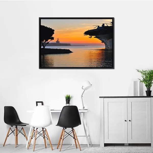 Aircraft Carrier Canvas Wall Art