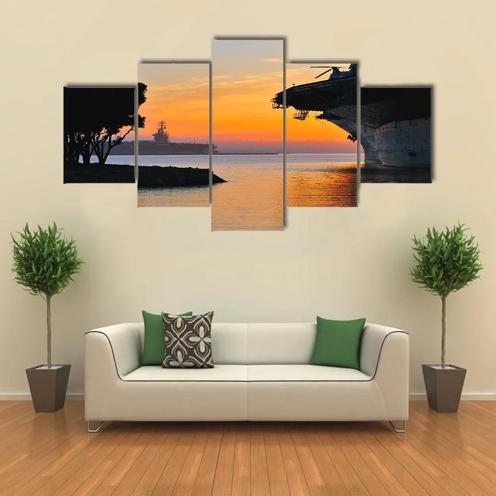 Aircraft Carrier Canvas Wall Art