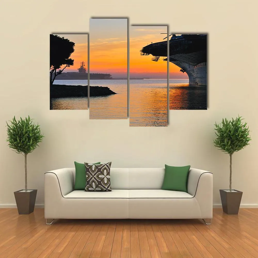 Aircraft Carrier Canvas Wall Art