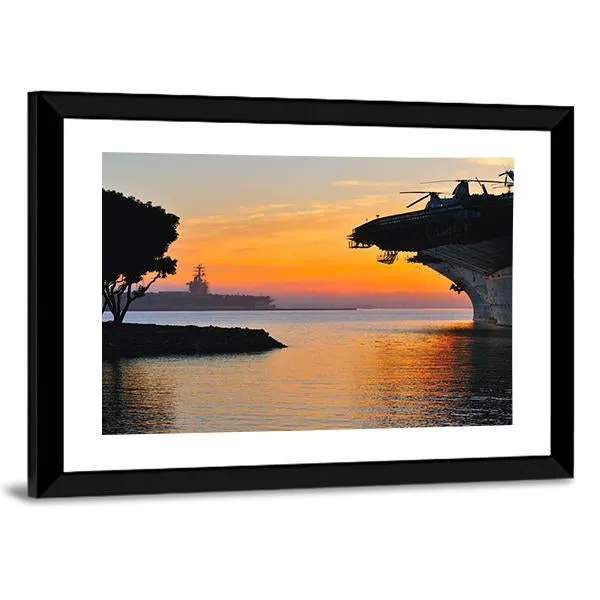 Aircraft Carrier Canvas Wall Art