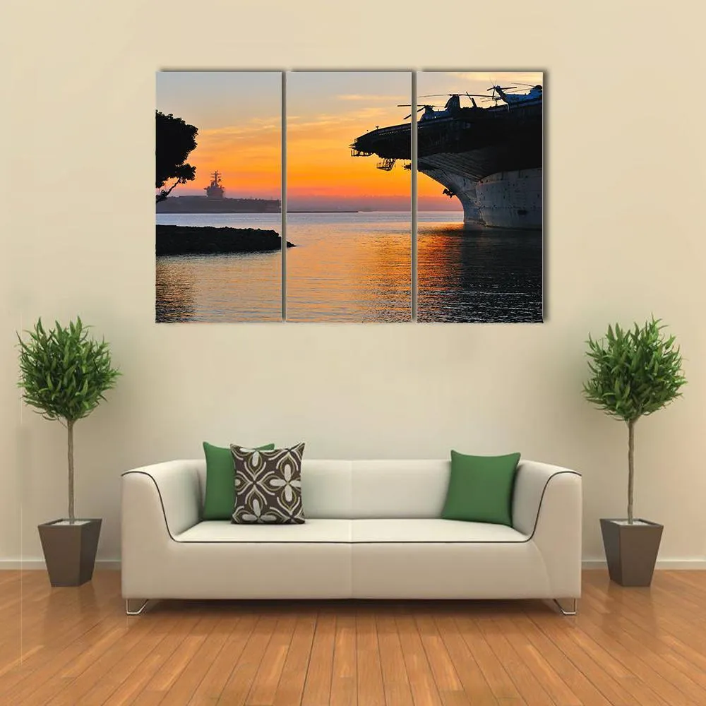 Aircraft Carrier Canvas Wall Art