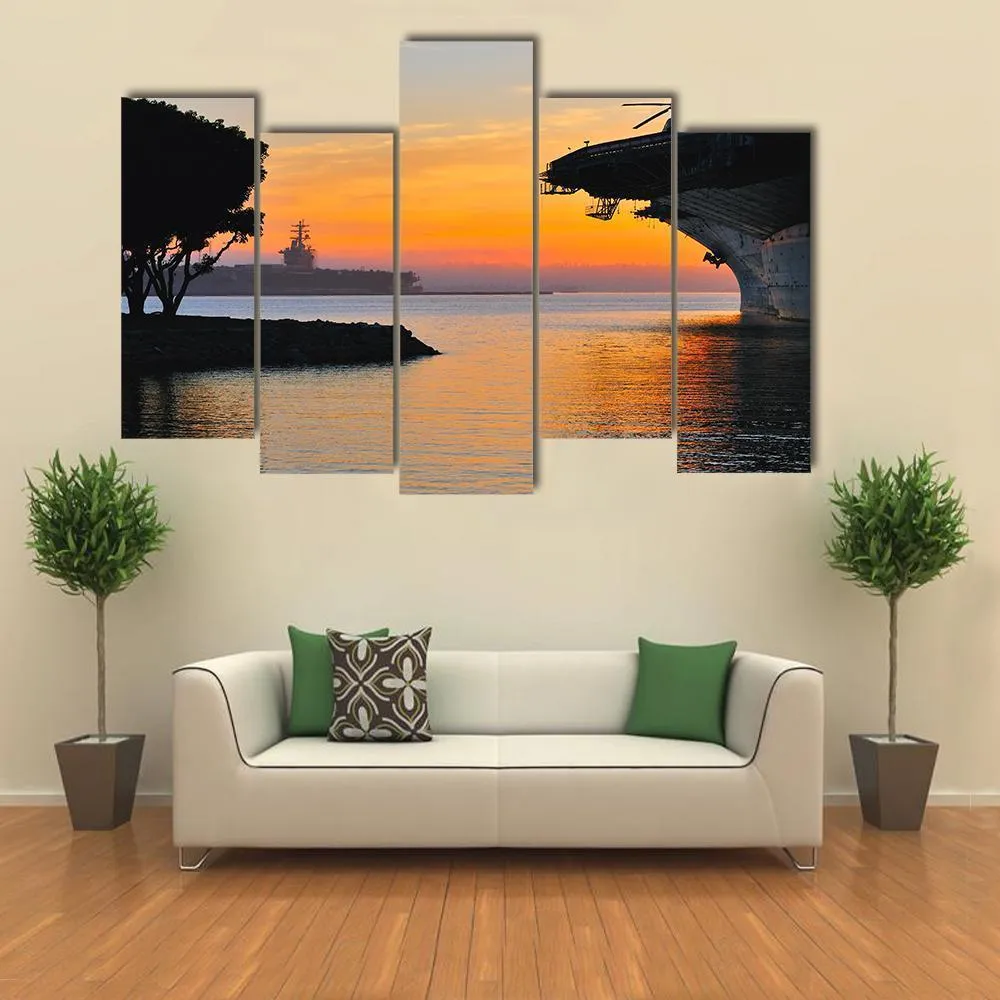 Aircraft Carrier Canvas Wall Art