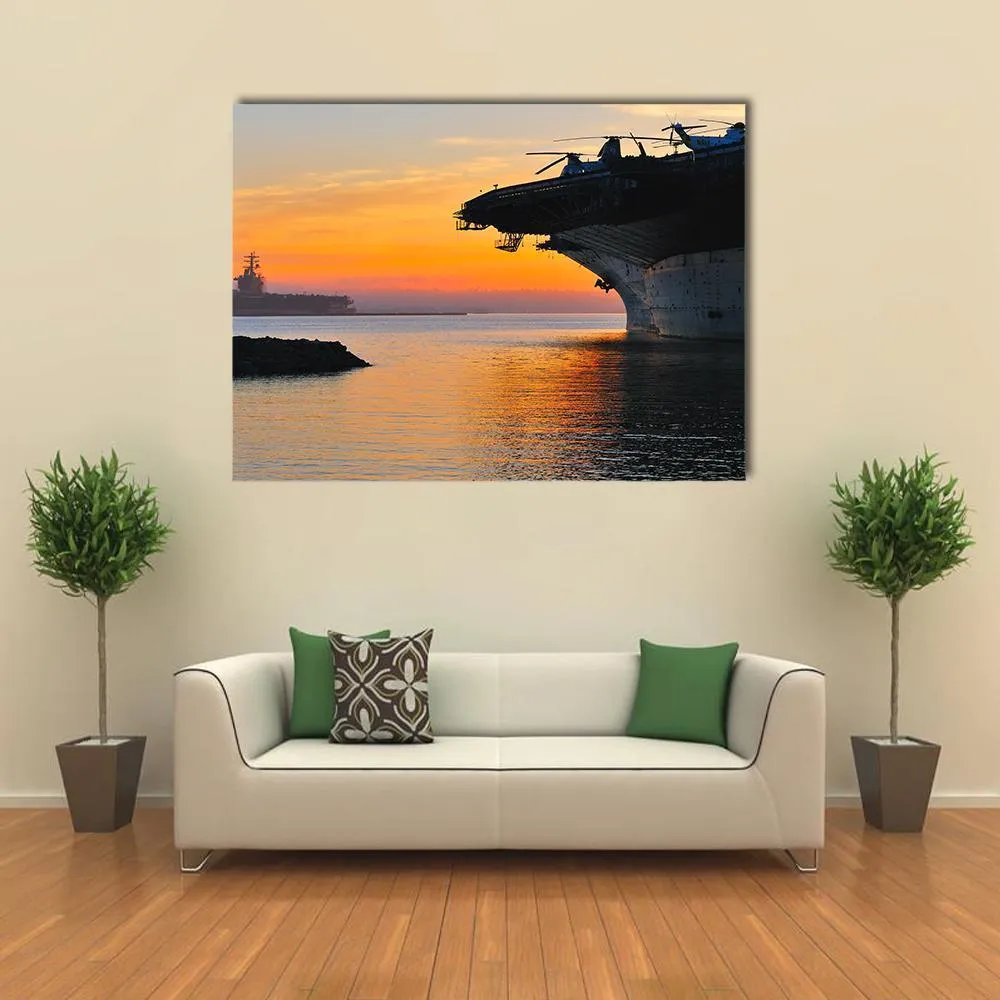 Aircraft Carrier Canvas Wall Art