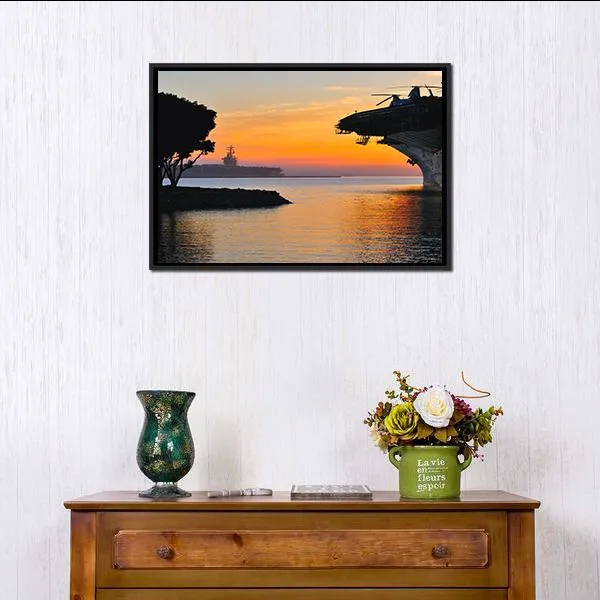 Aircraft Carrier Canvas Wall Art