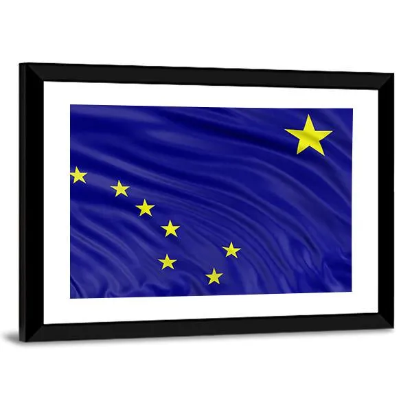 Alaska Flag Canvas Wall Art