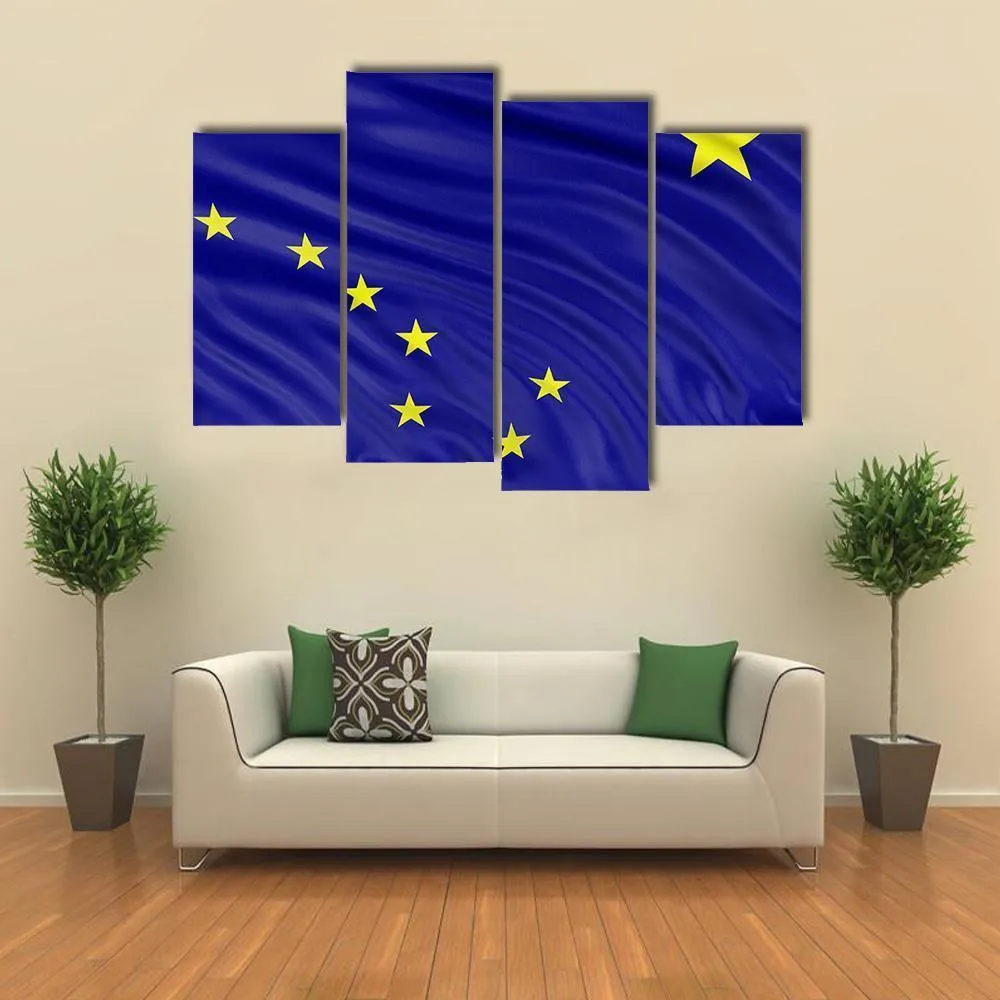 Alaska Flag Canvas Wall Art