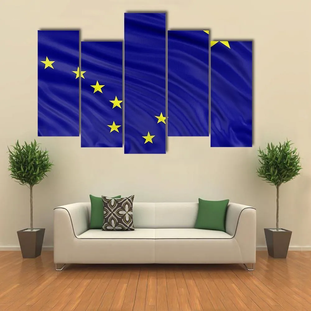 Alaska Flag Canvas Wall Art