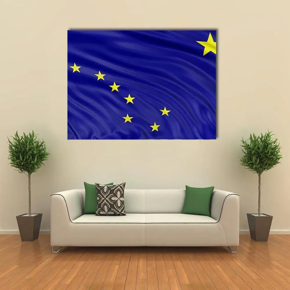 Alaska Flag Canvas Wall Art