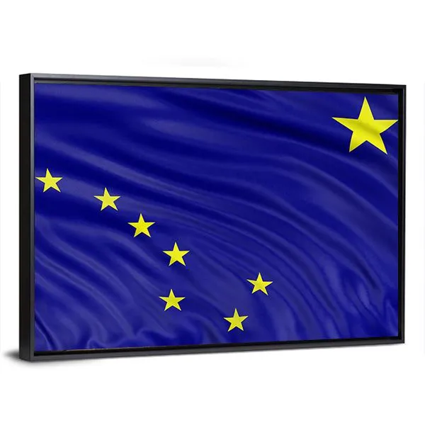 Alaska Flag Canvas Wall Art