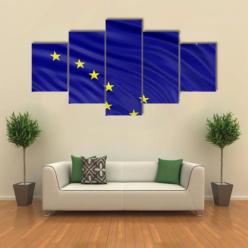 Alaska Flag Canvas Wall Art