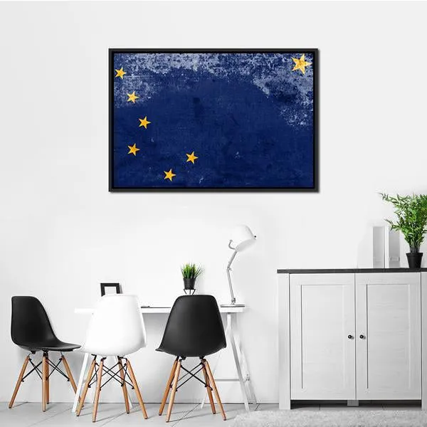 Alaska State Flag Canvas Wall Art