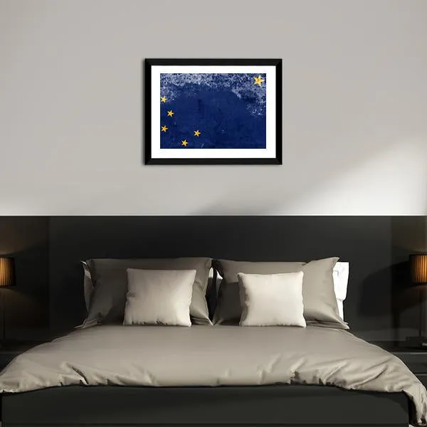 Alaska State Flag Canvas Wall Art