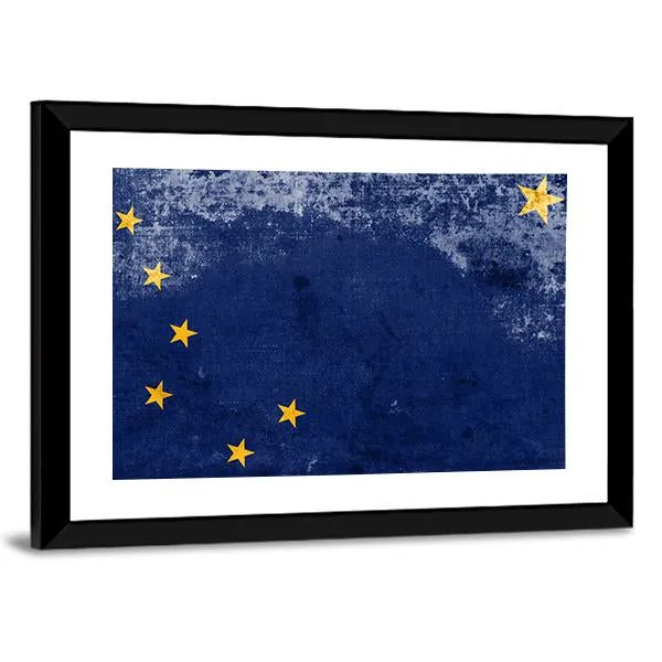 Alaska State Flag Canvas Wall Art