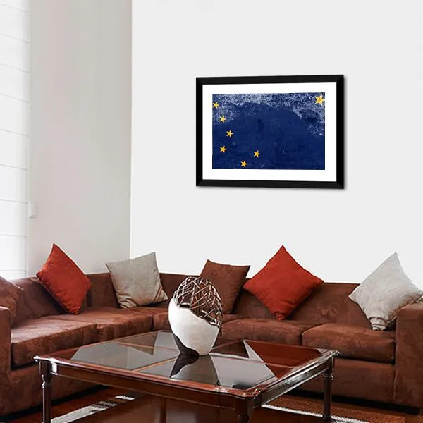 Alaska State Flag Canvas Wall Art