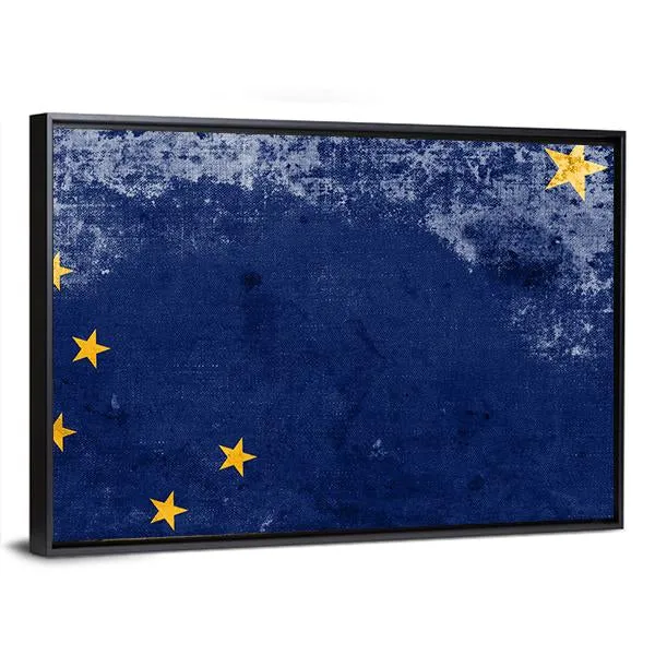 Alaska State Flag Canvas Wall Art