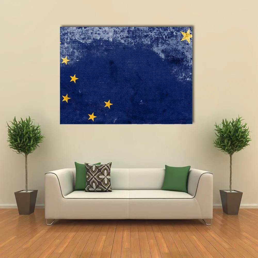 Alaska State Flag Canvas Wall Art