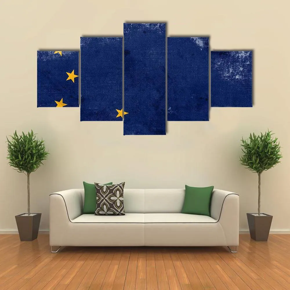 Alaska State Flag Canvas Wall Art