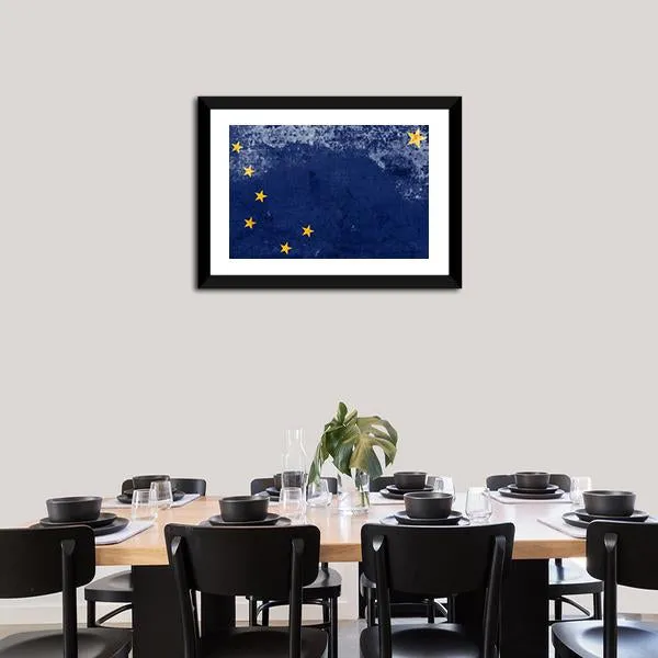 Alaska State Flag Canvas Wall Art