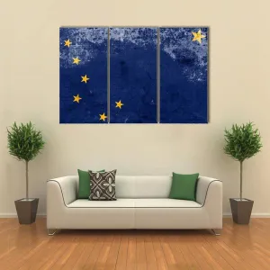 Alaska State Flag Canvas Wall Art