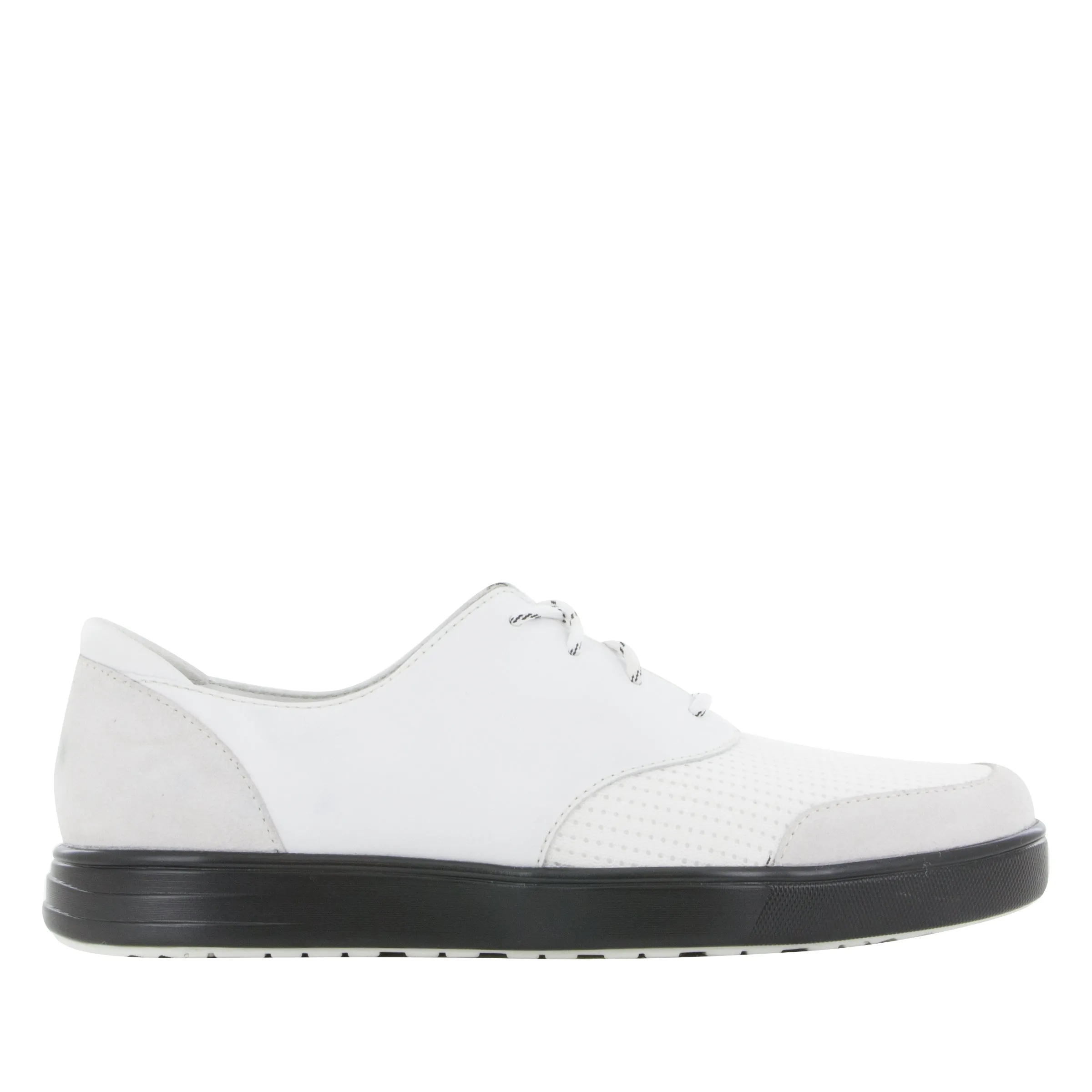 Alegria Men's Flexer White Shoe