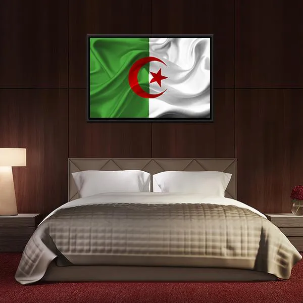 Algeria Flag Canvas Wall Art