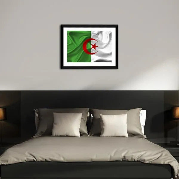 Algeria Flag Canvas Wall Art