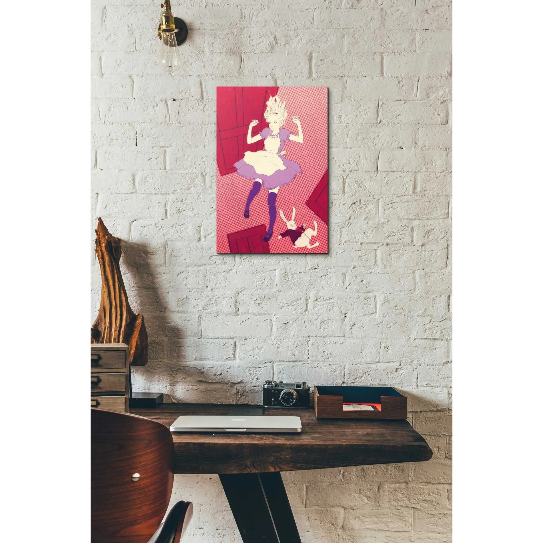 'Alice Falling' by Sai Tamiya, Canvas Wall Art