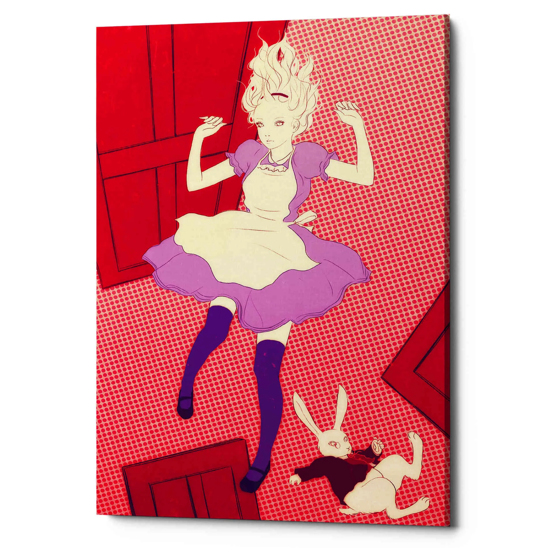 'Alice Falling' by Sai Tamiya, Canvas Wall Art