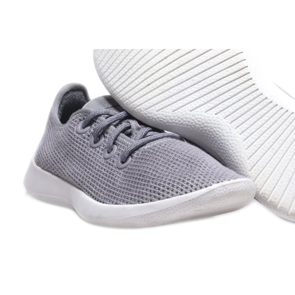 Allbirds Tree Runners Sport Shoes Fabric Grey Colour For Women