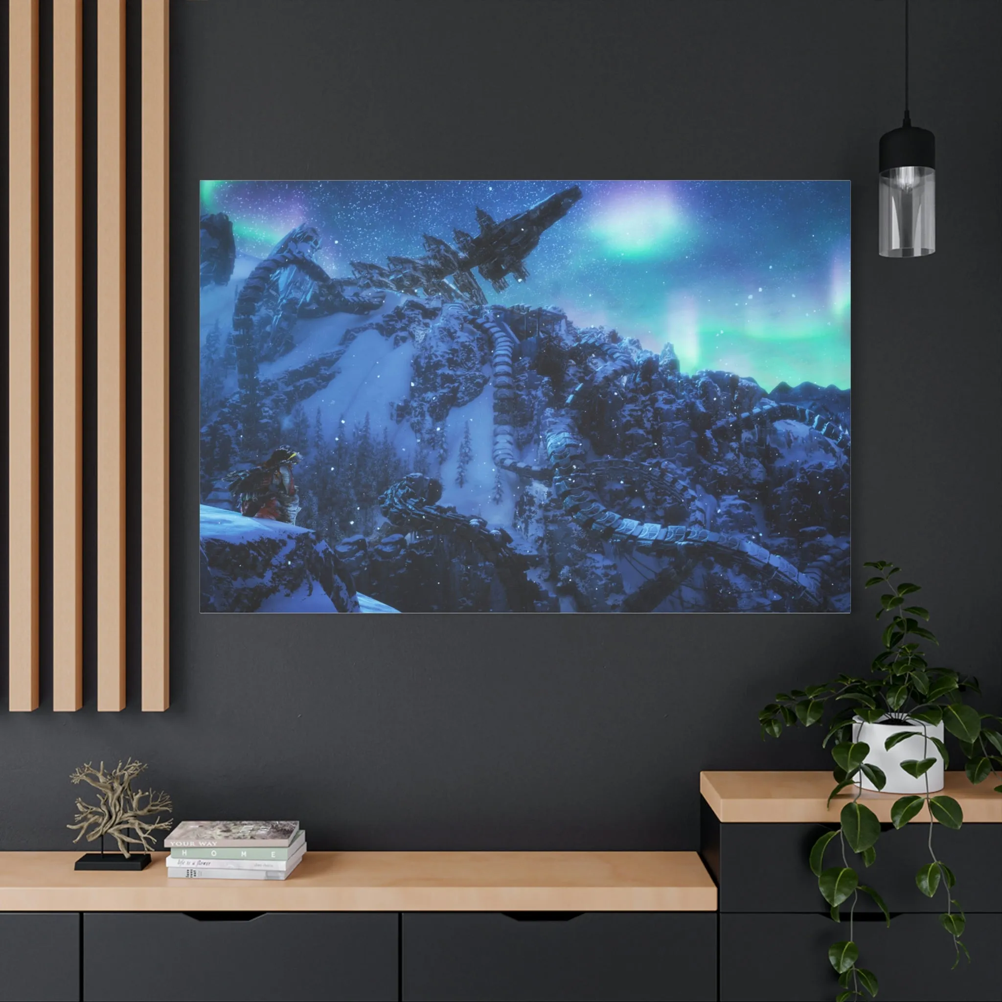 Aloy Looking at Horus Classic Canvas