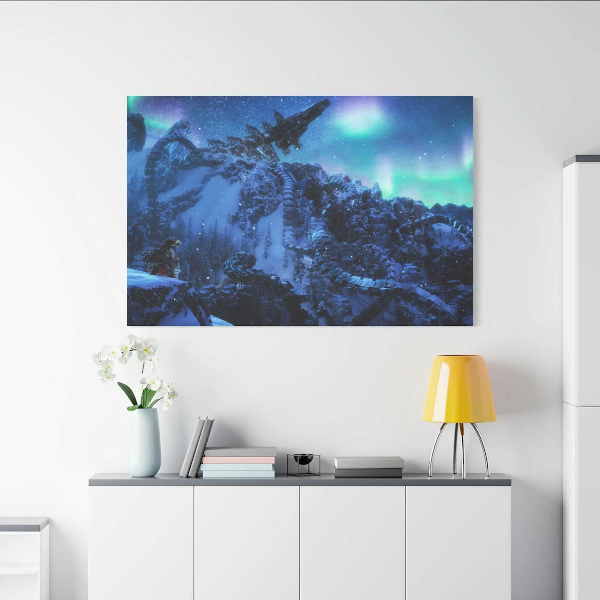 Aloy Looking at Horus Classic Canvas