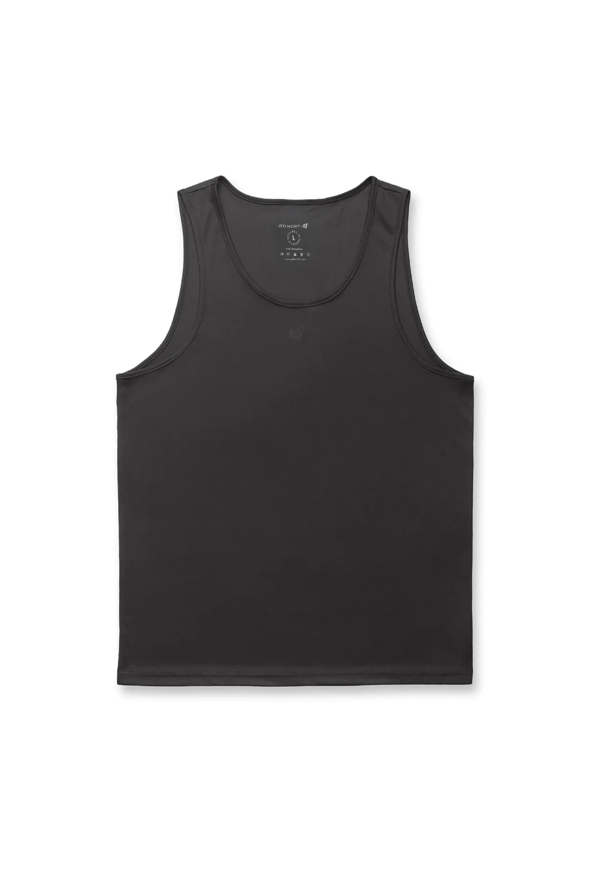 Alpha Microfiber Fast-Dry Gym Tank Top - Obsidian Black