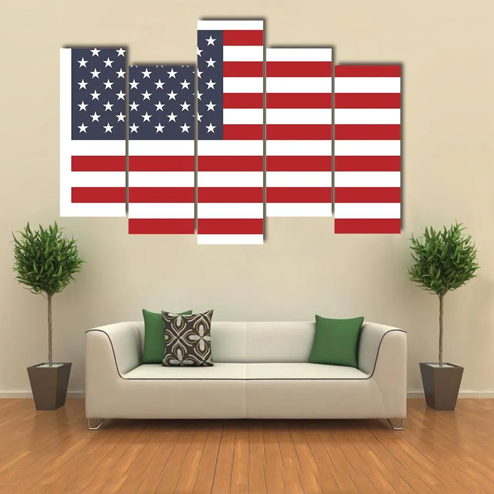 American Flag Canvas Wall Art